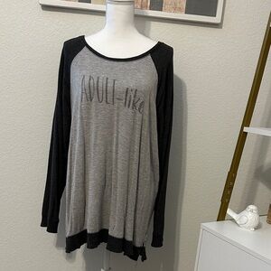 Maurices Dark Gray and Light Gray “ADULT-like” Sweatshirt